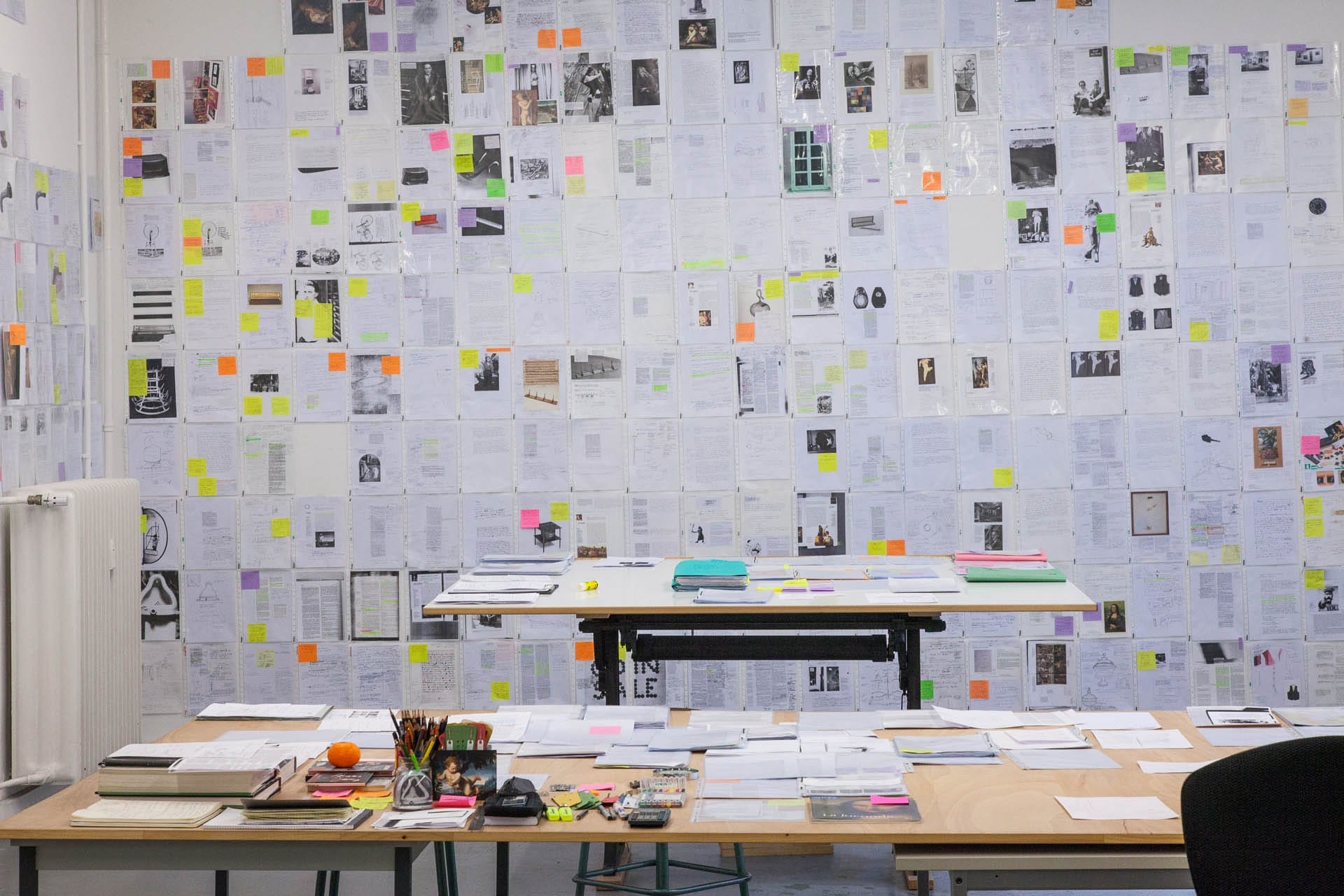 Berlin studio of Welsh artist Bethan Huws