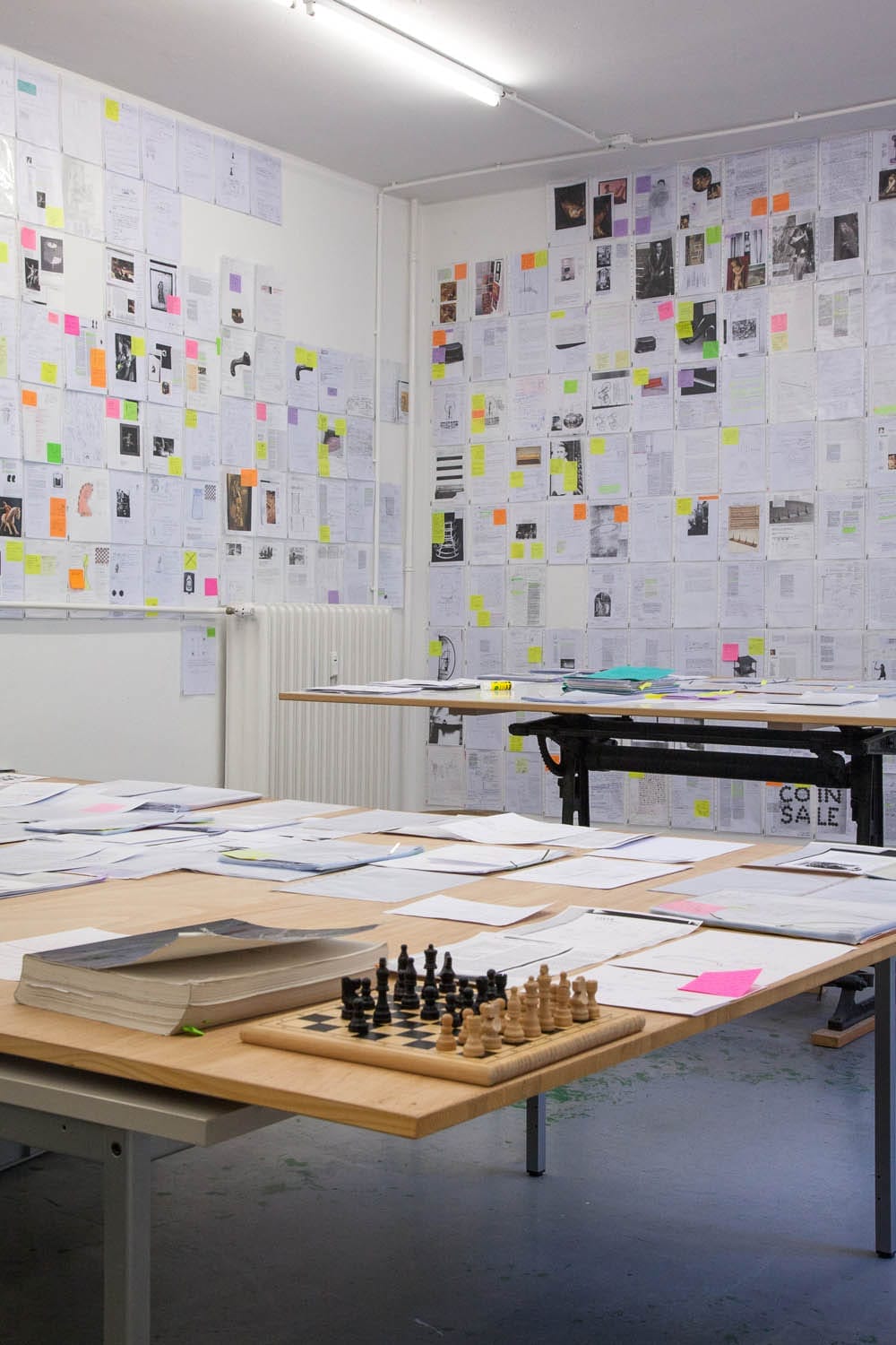 Berlin studio of Welsh artist Bethan Huws